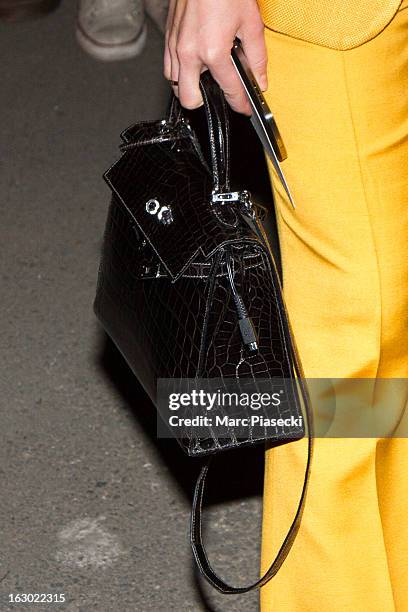 Miroslava Duma is seen leaving the 'Givenchy' Fall/Winter 2013 Ready-to-Wear show as part of Paris Fashion Week on March 3, 2013 in Paris, France.