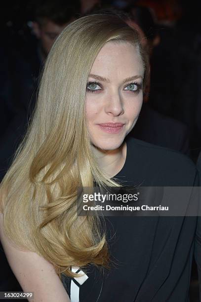 Amanda Seyfried attends the Givenchy Fall/Winter 2013 Ready-to-Wear show as part of Paris Fashion Week on March 3, 2013 in Paris, France.