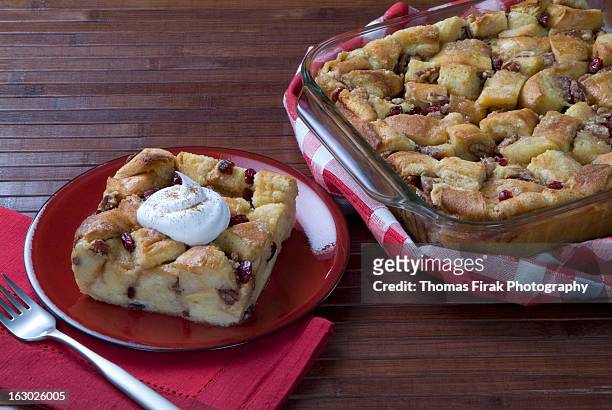 bread pudding -  firak stock pictures, royalty-free photos & images