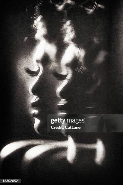 split personality - long exposure face stock pictures, royalty-free photos & images