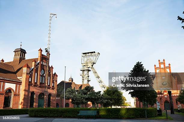 zollern colliery former coal mine - shaft tower stock pictures, royalty-free photos & images