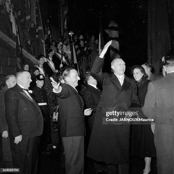 Bonn Celebrating The 75Th Anniversary Of Konrad Adenauer. François PONCET, Carlo SCHMIDT, Albert HUBER, LUKASCHEK, Mme SEEBOHM, Mac CLOY, le Général...