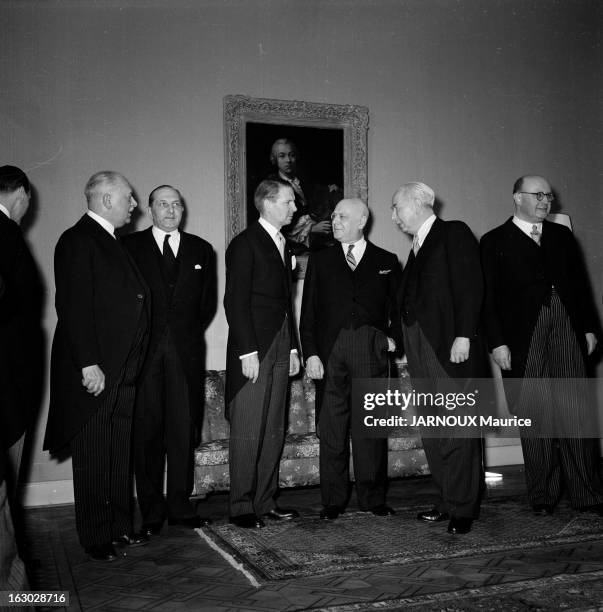 Bonn Celebrating The 75Th Anniversary Of Konrad Adenauer. François PONCET, Carlo SCHMIDT, Albert HUBER, LUKASCHEK, Mme SEEBOHM, Mac CLOY, le Général...