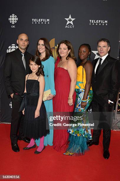 Director Kim Nguyen and the cast from "Rebelle" arrive at the Canadian Screen Awards at the Sony Centre for the Performing Arts on March 3, 2013 in...