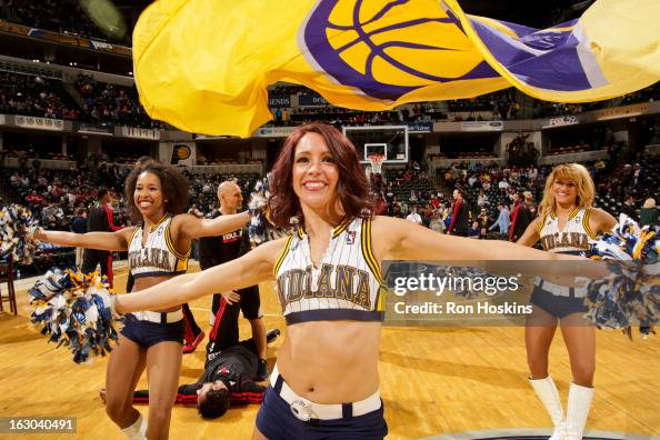 Indian Pacemates Indiana Pacers dancers perform before a game against the Chicago ...