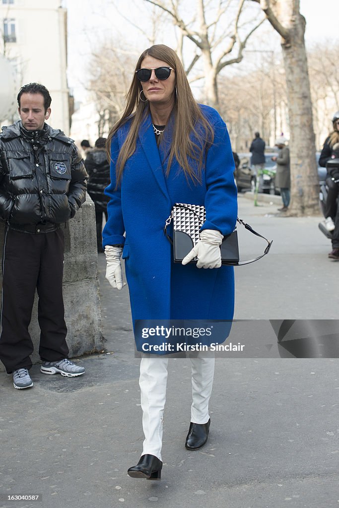 Street Style On March, 03 - Paris Fashion Week Womenswear A/W 2013