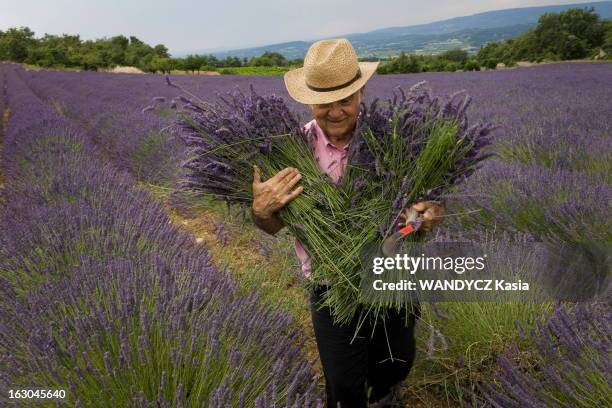 French Passion. Les reporters de Paris Match ont sillonné la France pendant un an à la rencontre des agriculteurs modernes --- Raymond AGNEL, 78 ans,...