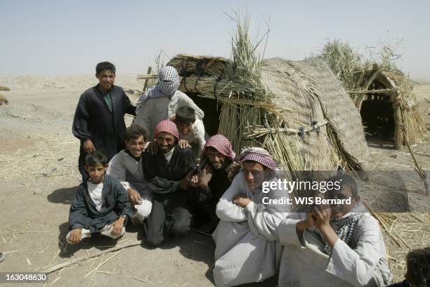 Lost Paradise Of The People Of Marais. Les MADAN, les populations arabes de confession chiite vivent dans les marais du sud de l'IRAK, entre le Tigre...