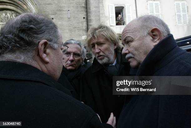 The Funeral Of Bernard Loiseau In Saulieu. Les obsèques de Bernard LOISEAU à la basilique romane de SAINT-ANDOCHE à SAULIEU : Patrice VAPPEREAU le...