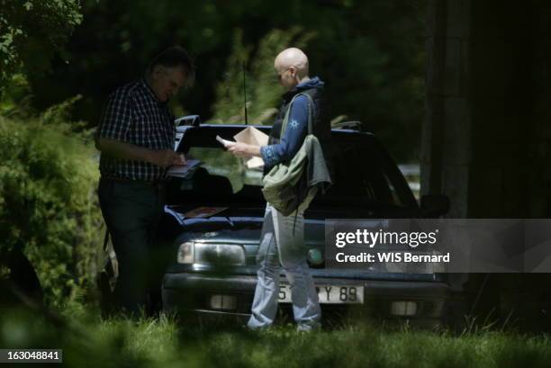 Joelle Aubron. Joelle AUBRON; terroriste Action Directe; Son premier jour de liberté apres 18 ans de prison; Chez ses parents dans l' Yonne.