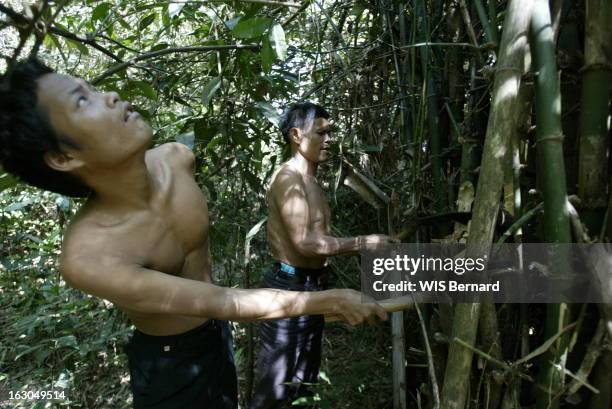 Years Hidden In The Jungle. Victimes des Khmers rouges et de la guerre avec le Vietnam, 34 Cambodgiens ont vecu pendant 25 ans, isoles dans la...