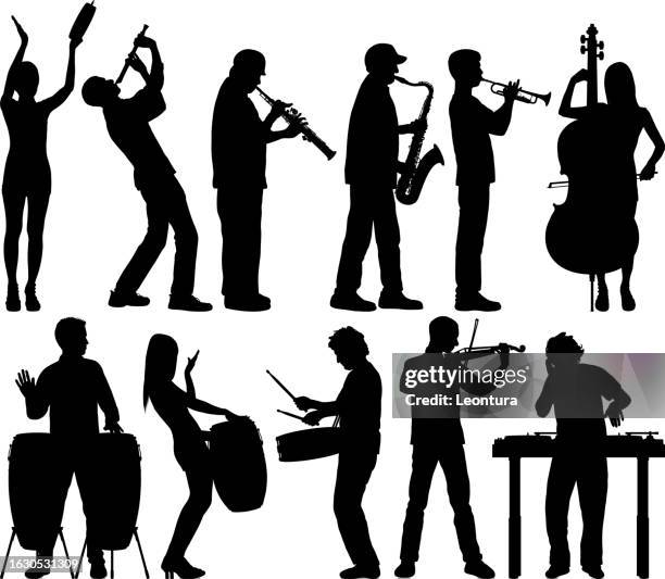 musicians - snare drum stock illustrations