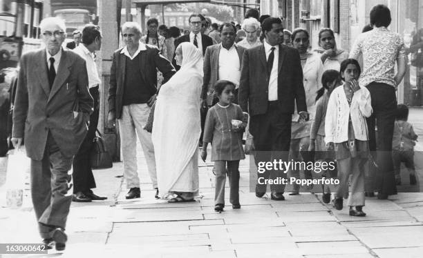 An Asian family in London, circa 1975.