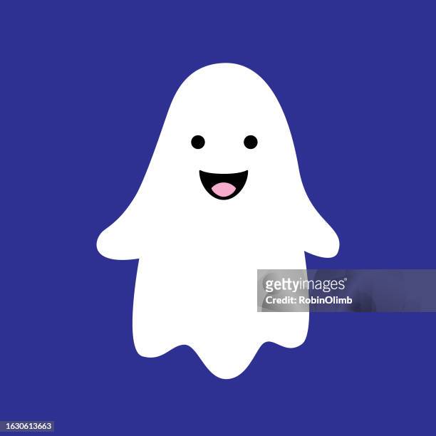 cute little ghost icon - ghost stock illustrations