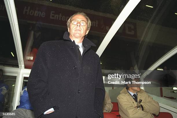 Portrait of Sampdoria Coach Sven Goran Eriksson during the Alan Smith Testimonial match against Arsenal at the Highbury Stadium in London. \...