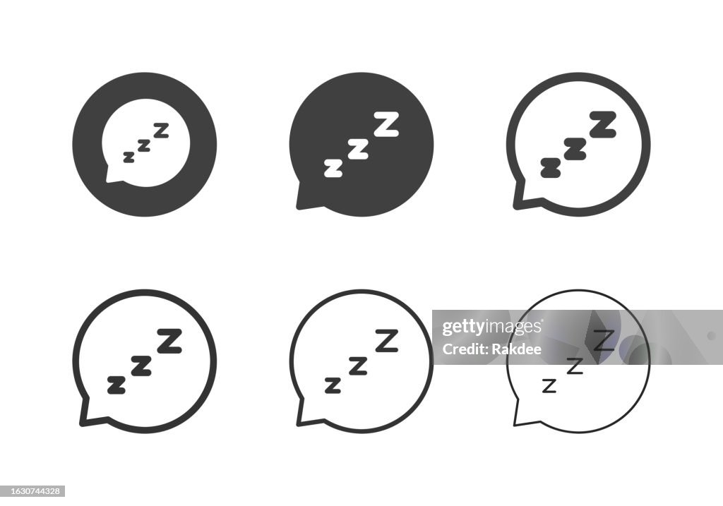 いびきアイコン - マルチシリーズ