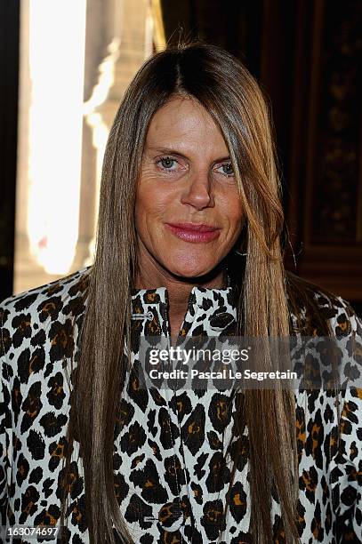 Anna Dello Russo attends the Stella McCartney Fall/Winter 2013 Ready-to-Wear show as part of Paris Fashion Week on March 4, 2013 in Paris, France.