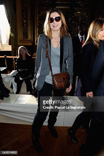 Julie Gayet attends the Stella McCartney Fall/Winter 2013 Ready-to-Wear show as part of Paris Fashion Week on March 4, 2013 in Paris, France.
