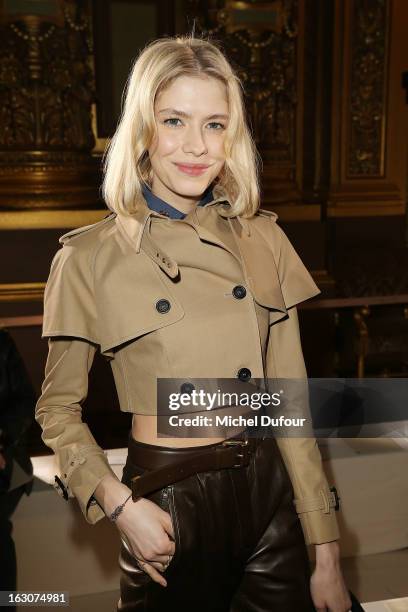 Elena Perminova attends the Stella McCartney Fall/Winter 2013 Ready-to-Wear show as part of Paris Fashion Week on March 4, 2013 in Paris, France.