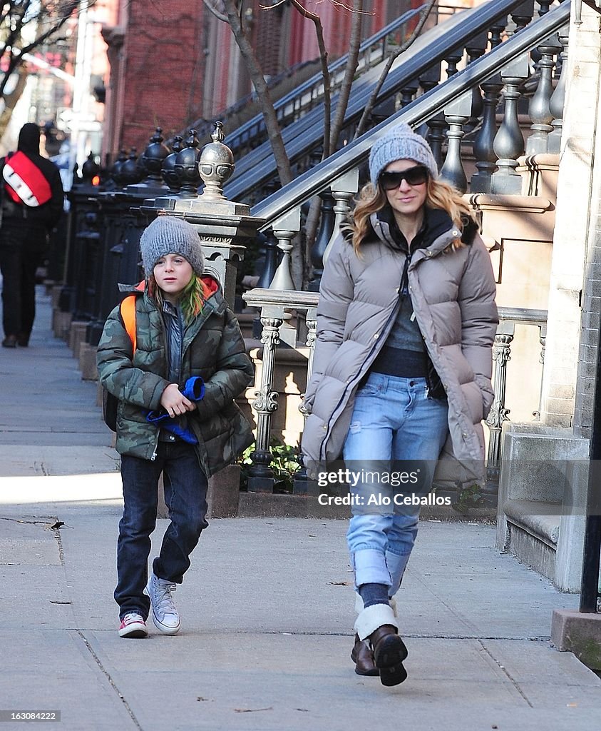 Celebrity Sightings In New York City - March 4, 2013