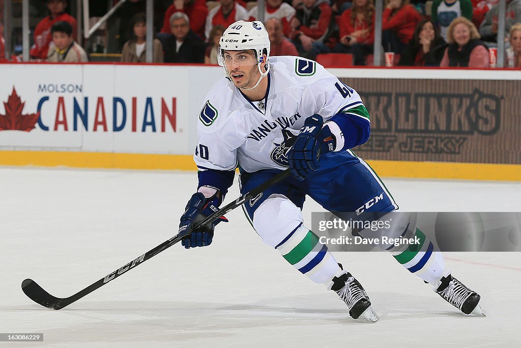 Vancouver Canucks v Detroit Red Wings