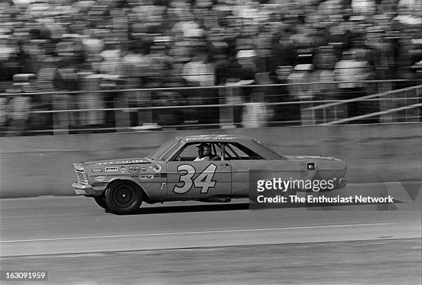Daytona 500 - NASCAR. Wendell Scott drives his '65 Ford Galaxy to a 15th place after starting the race back in 38th. Scott broke down the sports...