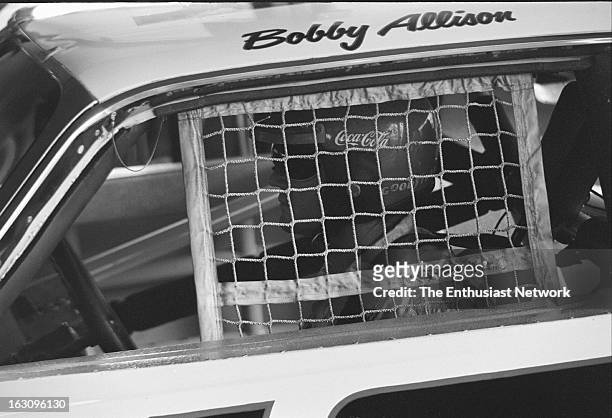 Rockingham. Bobby Allison of Penske Racing sits in his AMC Matador.