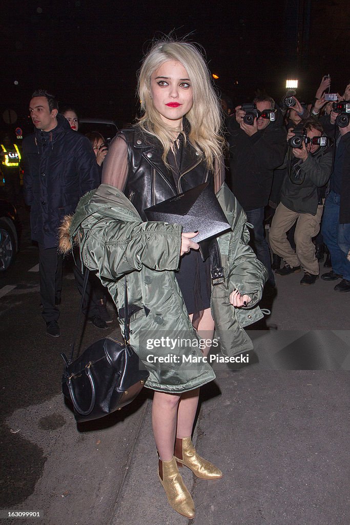 Sky Ferreira arrives to attend the 'Saint Laurent' Fall/Winter 2013 ...