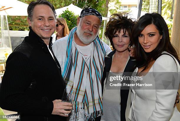 Founder DuJour Jason Binn, photographer Bruce Weber, singer/songwriter Carole Bayer Sager attend Kim Kardashian attend DuJour magazine's Spring issue...