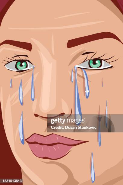 L Crying Crying Portrait Adult Cartoon Photos and Premium High Res Pictures ...