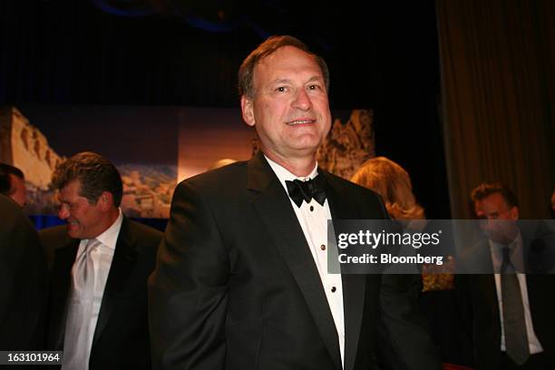 Supreme Court Justice Samuel Alito poses for a portrait during the National Italian American Foundation Gala at the Washington Hilton in Washington...