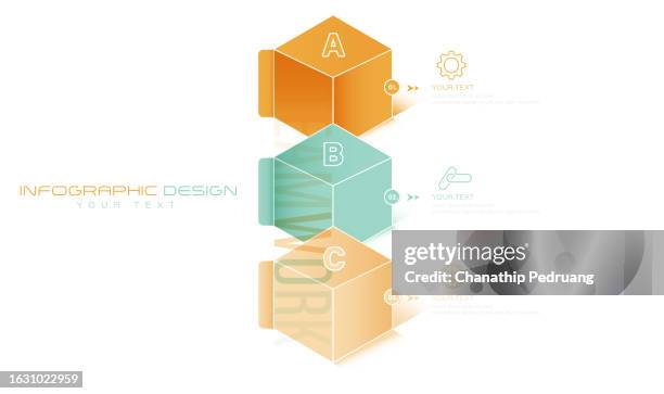 infographic 3 steps modern mind map diagram with icons, vector infographic. stock illustrationinfographic, chart, map, number 3, business strategy - mind map stock illustrations