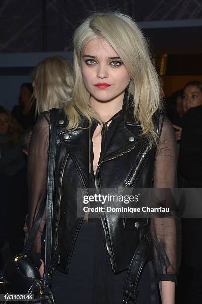 Sky Ferreira attends the Saint Laurent Fall/Winter 2013 Ready-to-Wear show as part of Paris Fashion Week on March 4, 2013 in Paris, France.