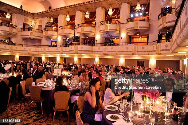 General view of the atmosphere at the The Jackie Robinson Foundation Annual Awards' Dinner at the Waldorf Astoria Hotel on March 4, 2013 in New York...