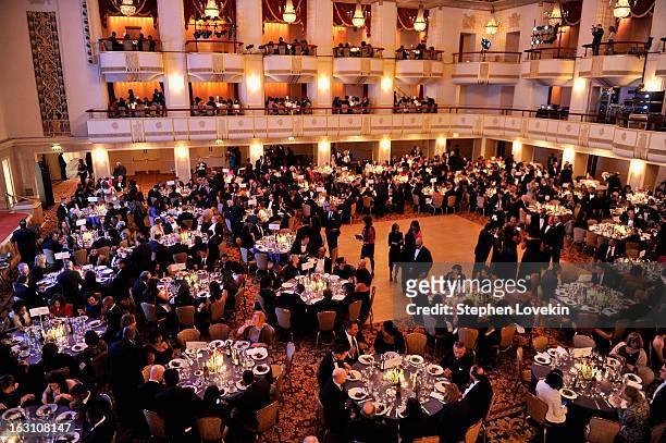 General view of the atmosphere at the The Jackie Robinson Foundation Annual Awards' Dinner at the Waldorf Astoria Hotel on March 4, 2013 in New York...