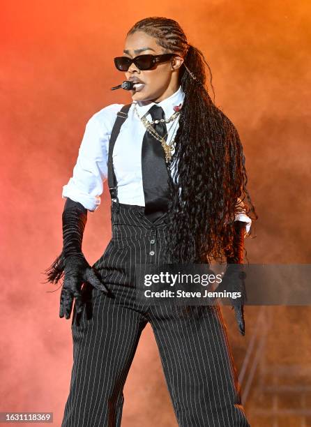 Teyana Taylor performs on Day 2 of the 2023 Sol Blume Festival at Discovery Park on August 20, 2023 in Sacramento, California.