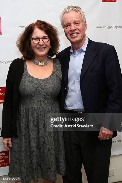 Amy Domini Thornton and Michael Thornton attend the 2013 re:FORM Art Benefit at C24 Gallery on March 4, 2013 in New York City.