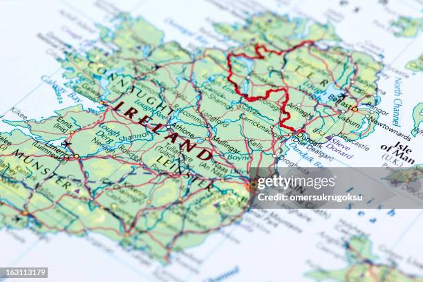 irland - ireland map stock-fotos und bilder