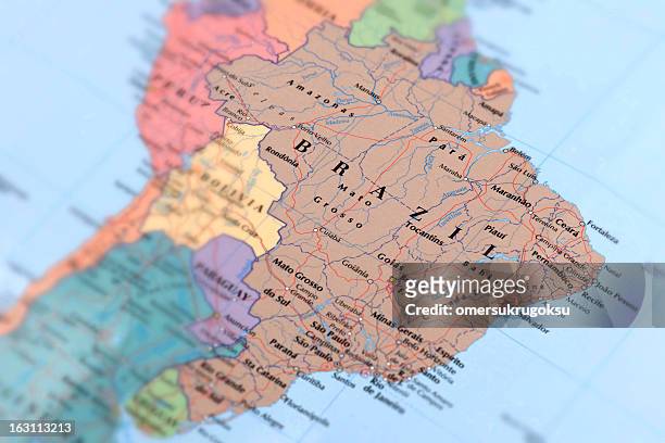 brazil - venezuela map stock pictures, royalty-free photos & images