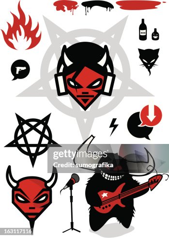 Evil music design elements Evil music design elements