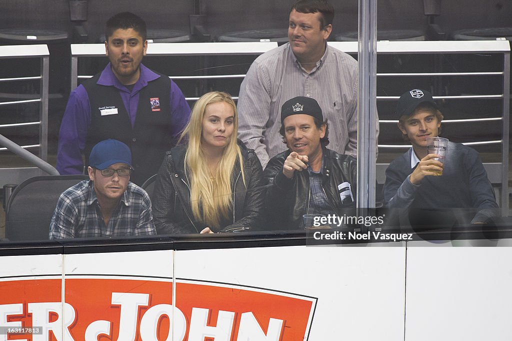 Celebrities At The Los Angeles Kings Game