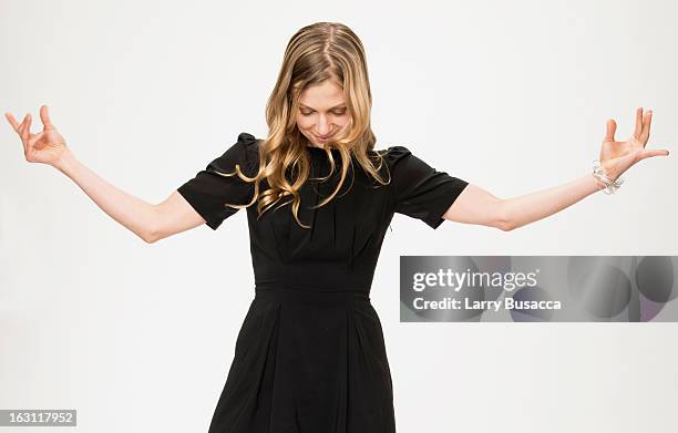 Lucy Alibar attends the People.com Portrait Gallery at the 85th Academy Awards - Nominees Luncheon at The Beverly Hilton Hotel on February 4, 2013 in...