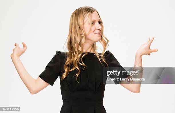 Lucy Alibar attends the People.com Portrait Gallery at the 85th Academy Awards - Nominees Luncheon at The Beverly Hilton Hotel on February 4, 2013 in...