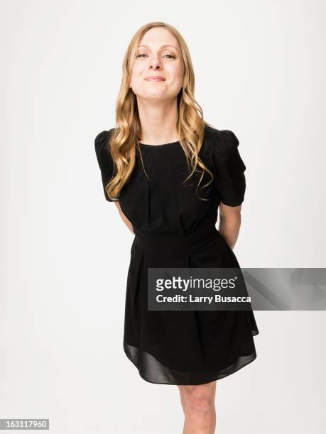 Lucy Alibar attends the People.com portrait Gallery at the 85th Academy Awards - Nominees Luncheon at The Beverly Hilton Hotel on February 4, 2013 in...