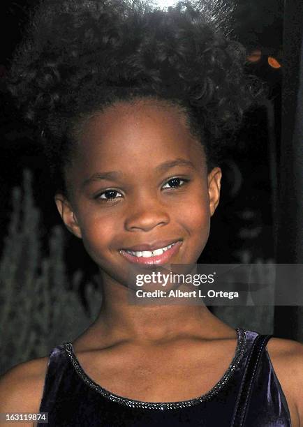 Actress Quvenzhane Wallis arrives forthe 38th Annual Los Angeles Film Critics Association Awards held at InterContinental Hotel on January 12, 2013...