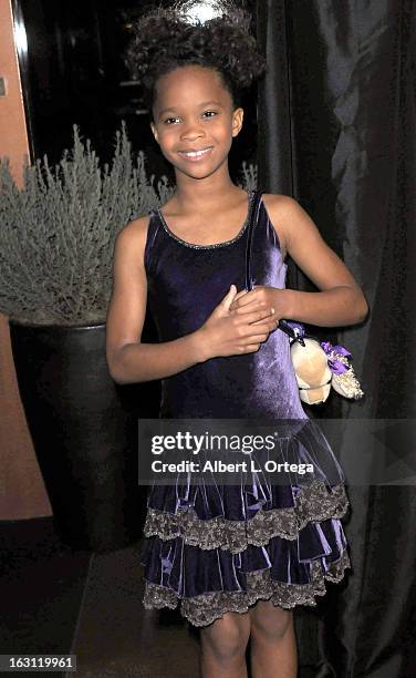 Actress Quvenzhane Wallis arrives forthe 38th Annual Los Angeles Film Critics Association Awards held at InterContinental Hotel on January 12, 2013...