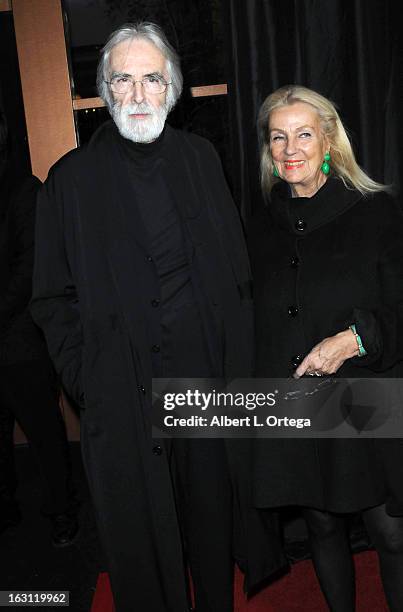 Director Michael Haneke arrives forthe 38th Annual Los Angeles Film Critics Association Awards held at InterContinental Hotel on January 12, 2013 in...