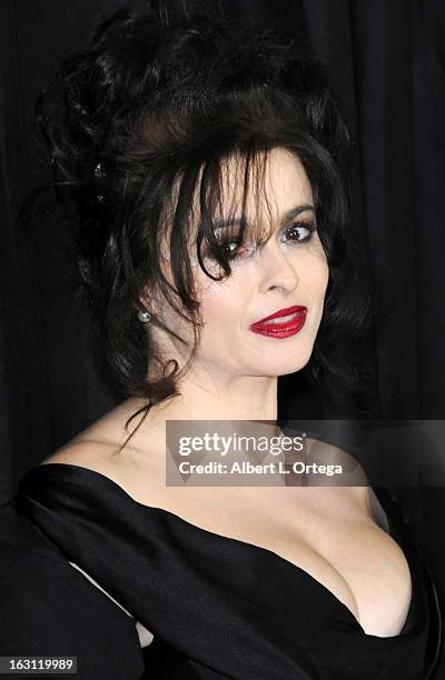 Actress Helena Bonham Carter arrives forthe 38th Annual Los Angeles Film Critics Association Awards held at InterContinental Hotel on January 12,...