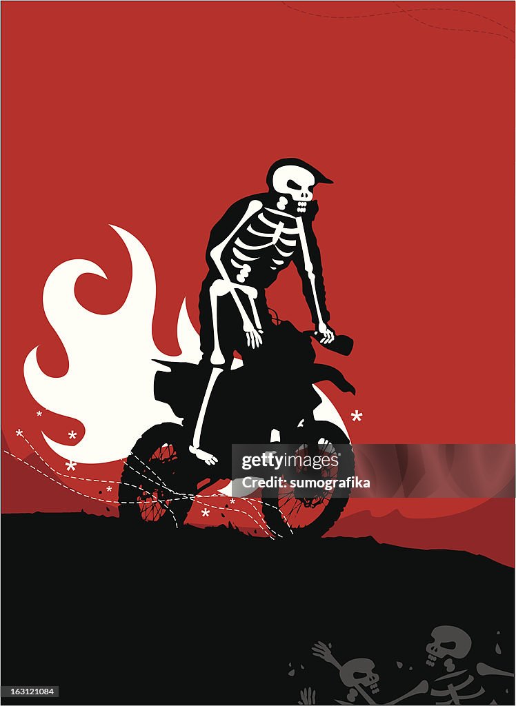 Vectorized Ghost Rider Ghost Rider Grunge Motor X High-Res Vector Graphic - Getty Images