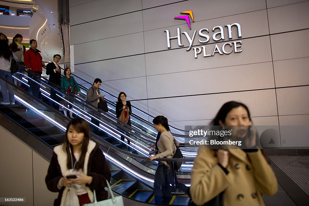 Inside Hysan Place Shopping Mall Ahead Of Hysan Earnings